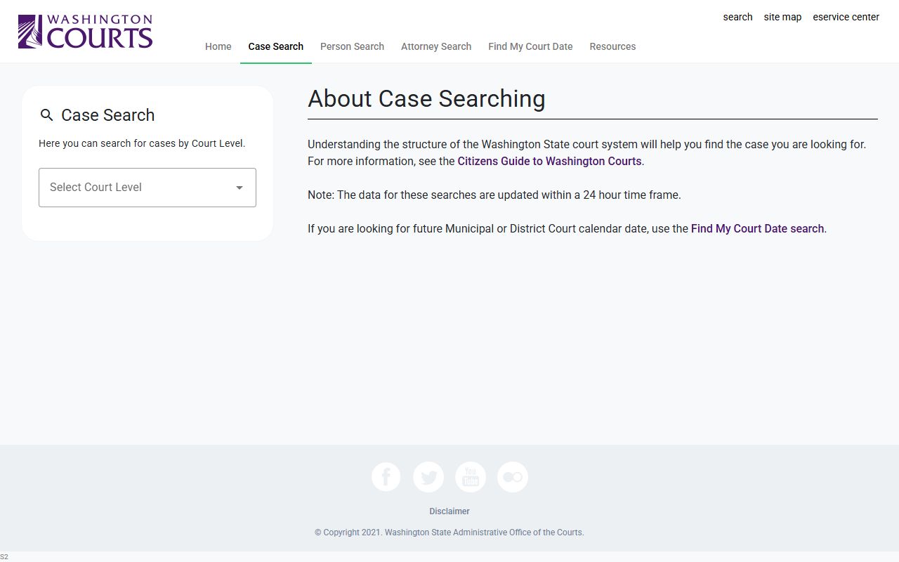 San Juan County Washington Courts case search for court records after arrest